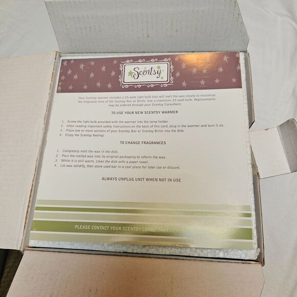 Scentsy "Savoy" Large Wax Warmer - Burnt Orange - Picture 9 of 11